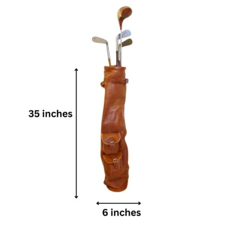 Handmade Buffalo Leather Golf Bag