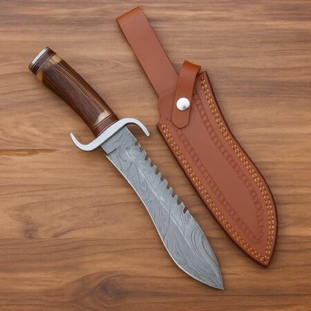 Handmade Damascus Steel Hunting Knife