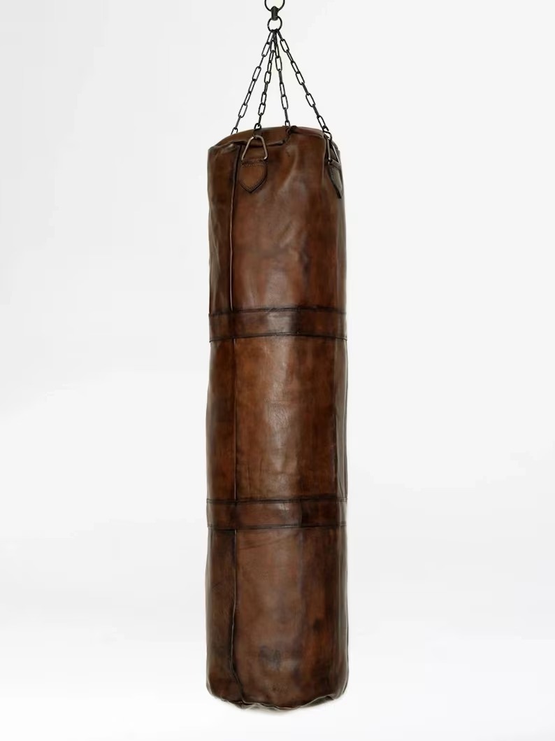 Handmade Vintage Leather Punching Bag