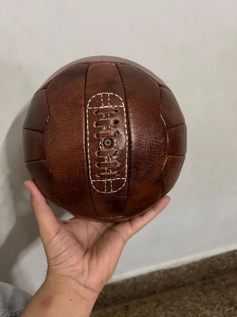 Vintage Leather Soccer Ball